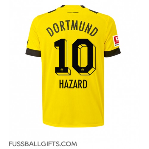 Borussia Dortmund Thorgan Hazard #10 Fußballbekleidung Heimtrikot 2022-23 Kurzarm